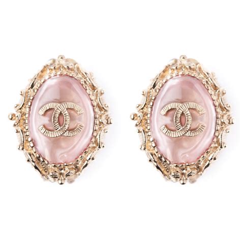 chanel earrings pink|Chanel earrings glastonbury.